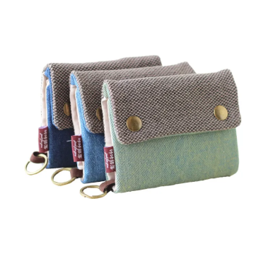 Canvas Showpiece Flip Wallet