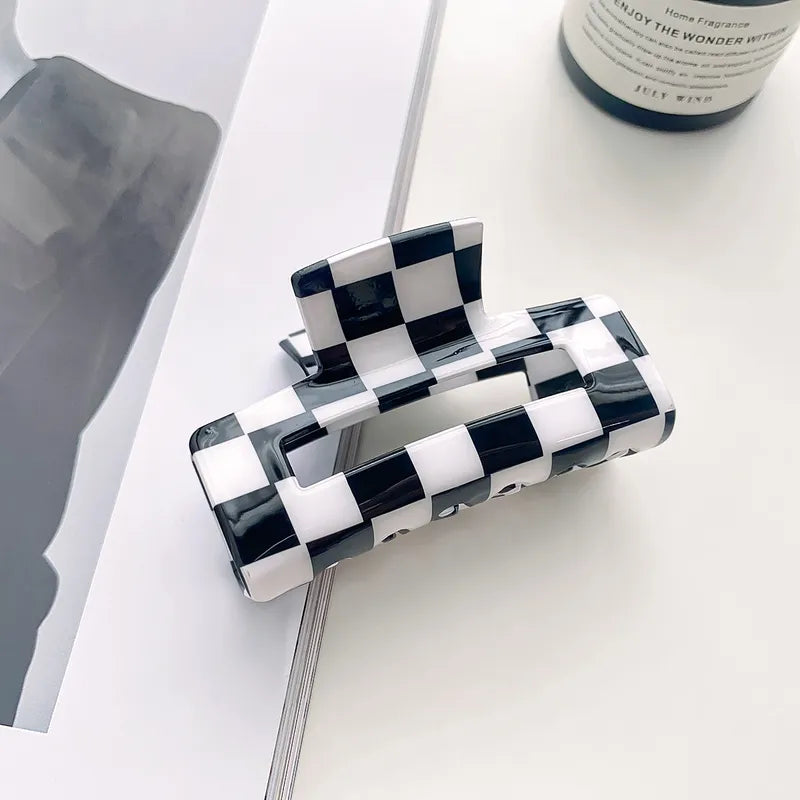 Checkered Hair Clip