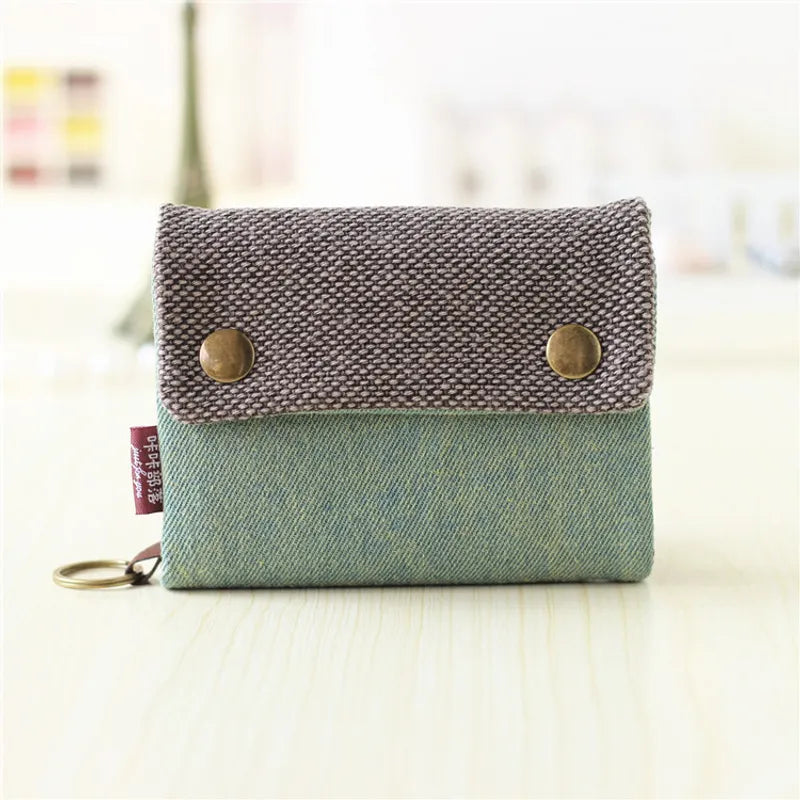 Canvas Showpiece Flip Wallet