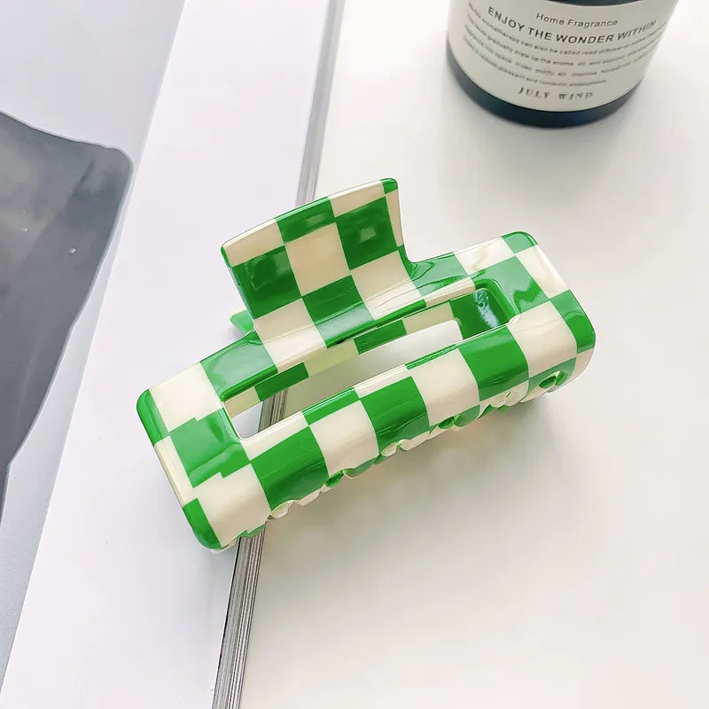 Checkered Hair Clip