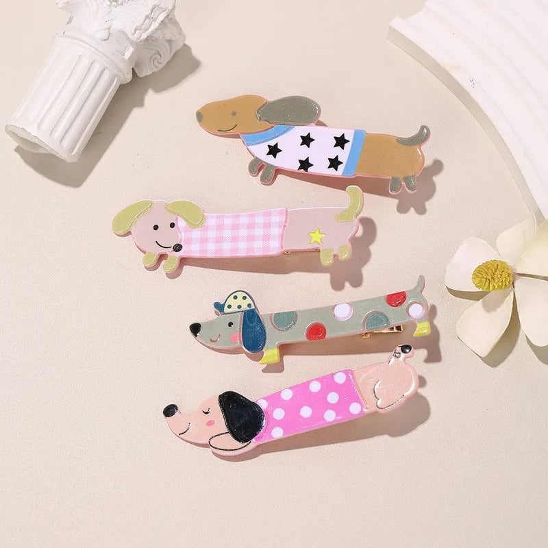 Dash hound Puppy Hair Clips