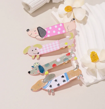 Dash hound Puppy Hair Clips