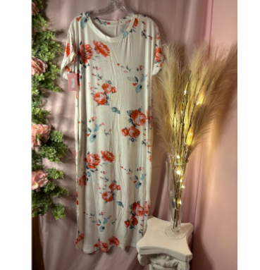 Summer Floral Tee Dress