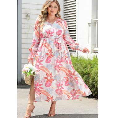 Tropical Palm Maxi Dress