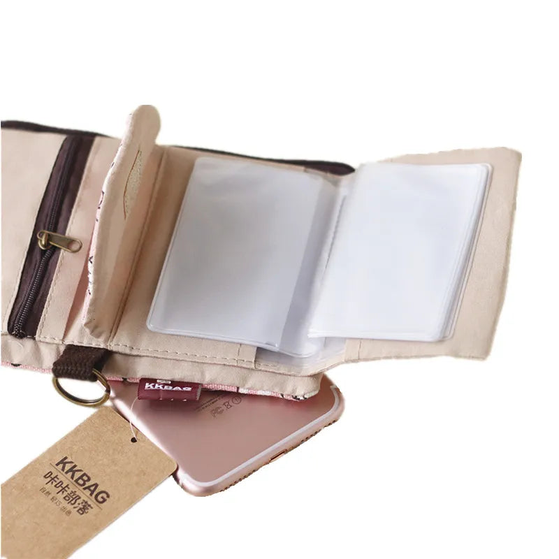 Canvas Showpiece Flip Wallet