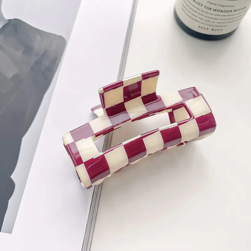 Checkered Hair Clip