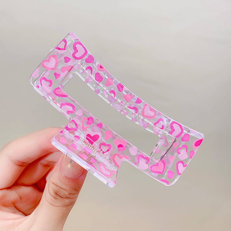 Hollow Center Clear Hair Claw